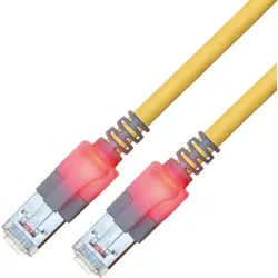 CS1OYCDCD0070 - Cat.6 LED Patchkabel, DualBoot, S/FTP gelb, 7 m