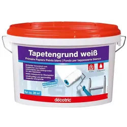 decotric® Haftgrund Tapetengrund Tapetengrundierung, weiß 2,5 l weiß