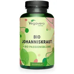 Vegavero Johanniskraut mit Passionsblume BIO Kapseln 90 St