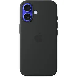 APPLE Silikon Case mit MagSafe für iPhone 16 schwarz