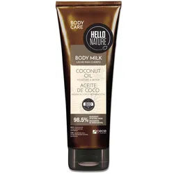 Hello Nature Body Milk Lotion für K√∂rperpflege mit Kokos√∂l BIO K√∂rperlotion 1x250 ml Unisex