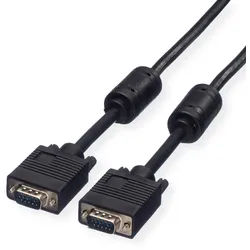 ROLINE SVGA-Kabel HD15 ST - ST mit Ferritkern, 2 m
