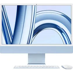 APPLE iMac (2023), All-in-One PC mit 23.5 Zoll Display, Apple M3 Chip, 8 GB RAM, 8-Core GPU, 256 SSD, Blau