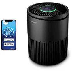 Clean Air Optima Luftreiniger Intelligenter HEPA UV-Ionisator - CA-503B Compact Smart, für 30 m2 Räume, Clean Air Optima® App schwarz