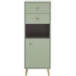 Möbelpartner Highboard »Bjarne« 113 cm grün, 40x113.4x33.1 cm