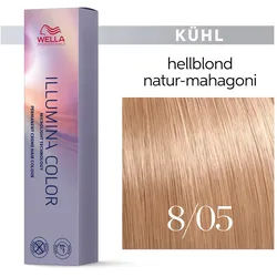 Wella Illumina Color Haarfarbe 8/05 Hellblond Natur Mahagoni