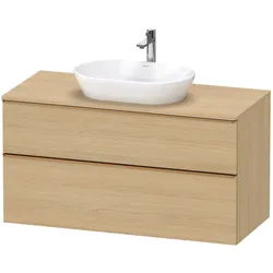 Duravit D-Neo Konsolenwaschtischunterbau 120 x 66,4 cm, 2 Auszüge, Griff bronze gebürstet, Badmöbel,