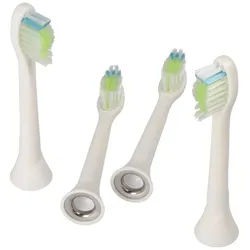 AccuCell Elektrische Zahnbürste 4 Stück Smart Cleaning Brush 3 Ersatz-Zahnbürstenkopf für elektrische schwarz