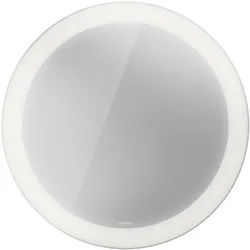 Duravit Happy D.2 Plus Spiegel "Sensor"-Version, Lichtfelddekor "radial", Ø 90 x 4,7 cm, mit Spiegelheizung, Spiegel,