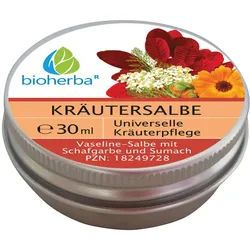 Bioherba Kräutersalbe Vaseline-Salbe mit Schafgarbe und Sumach Salbe 30 ml Unisex