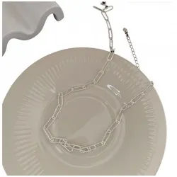 YRIIOMO Kette mit Anhänger Einzigartiges Design mit originellem Stil – Perfekt für Liebhaber von (kreativen und ausdrucksstarken Accessoires Elegantes Geschenk für, Frauen) weiß