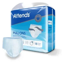 Attends Inkontinenzhosen Pull-Ons 6, latexfrei, Saugstarke Pants bei regelmäßigen Verlust von größeren Flüssigkeitsschüben , 1 Packung = 18 Stück, Größe: S