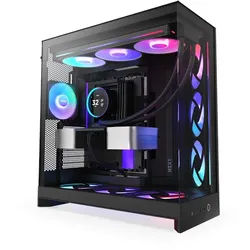 H9 Flow RGB+ (2025) - All Black - Controller incl - Gehäuse - Miditower - Schwarz