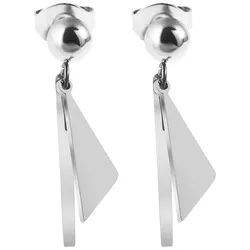 Adelia ́s Paar Ohrhänger Damen Ohrringe – Ohrstecker aus Edelstahl, Ideal als Geschenk – dezent und elegant silberfarben