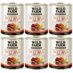 WILD FARM PURE MONO Beef Pumpkin and Quinoa 6x800g Monoprotein-Hundefutter