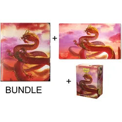 BUNDLE: Dragon Shield Year of the Wood Dragon - Zipster Binder + Playmat + Standard Size Sleeves