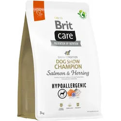 BRIT CARE Dog Hypoallergenic Dog Show Champion Lachs & Hering 3kg