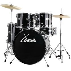 XDrum Semi 20" Studio Schlagzeug Midnight Black inkl. Schule