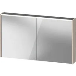 Duravit D-Code Spiegelschrank Verspiegelt DC7108091912000 1200x700x148, Taupe Matt, Steckdose J, LED Beleuchtung