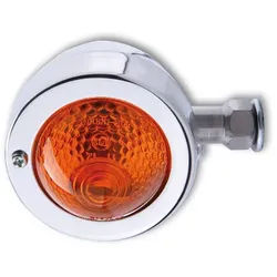 HIGHSIDER Smart Bullet Pike Bulb Indicator Body Chrom / Linse Orange (1Stk), Vorne & Hinten, gelb