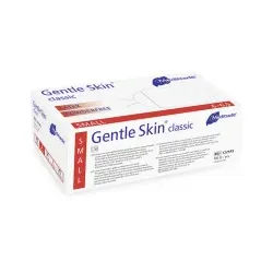 Meditrade Gentle Skin® classic Latex Untersuchungshandschuh, Einmalhandschuh - Puderfrei, unsteril, mikrogeraut, 1 Karton = 10 x 100 = 1000 Stück, Größe S