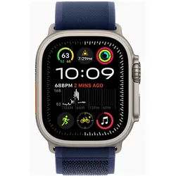APPLE Watch Ultra 2 GPS + Cellular 49mm Natural Titanium Case with Blue Trail Loop - M/L