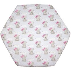 Primawela Spannbettlaken Baby Kinder 6-eck Laufgitter Laufstall Matratze 105x120cm rosa