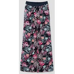 s.Oliver Maxirock Hose Loose: Hose aus Viskose-Crêpe blau 170