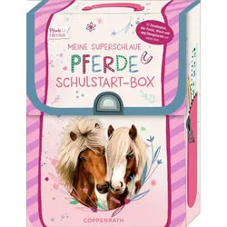 COPPENRATH DIE SPIEGELBURG Lernspielzeug Meine superschlaue Pferde Schulstart-Box – Wisch-und-weg-Materialien (9-St., Set), Wisch-und-weg-Materialien zum Üben