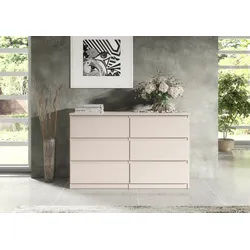 Raumhirsch Furniture Kommode, Sideboard, Kommode für das Schlafzimmer - Wohnzimmer (Maße: 100 × 39 × 78,5 cm, 6 Schubladen, Rollenschienen), viele Farbvarianten - Hochwertig & stabil