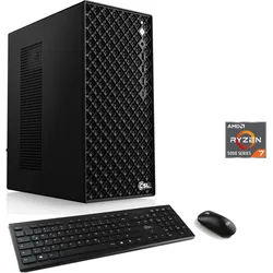 CSL PC "Mystic V24073", schwarz, Microsoft Windows 11 Home (64 Bit), 16 GB RAM 1.000 GB SSD, Desktop-PCs, PC