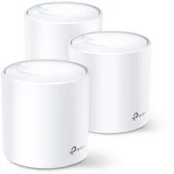 TP-Link Deco X20 WLAN Mesh Set (3er Pack) AX1800 Dualband Wi-Fi 6 Router Reichweite bis zu 538 m2