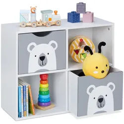 Relaxdays Kinderregal , Holzwerkstoff , 60x48x24.5 cm , Babymöbel & Kindermöbel, Babyzimmer, Babyregale & Kinderregale