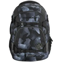 coocazoo Schulrucksack Mate - Schultasche, Rucksack für die Schule, Schulranzen grau