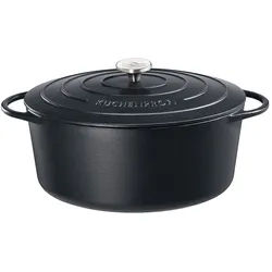 KÜCHENPROFI Bräter PROVENCE Oval 33 cm SCHWARZ 7,0 Liter