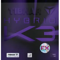Tibhar Belag Hybrid K3 FX schwarz 2,0