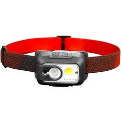 ARCAS LED-Stirnlampe, 9 W, 480 lm, Sensor, Akkubetrieb, wiederaufladbar