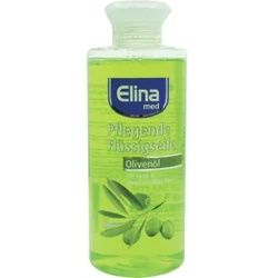 ELINA Seife med mit Flip-Top Deckel, Olive, Flüssigseife für saubere und wohlriechende Hände, 250 ml - Flasche