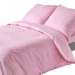 Homescapes Bettwäsche Perkal Fadendichte 200 , Rosa , Textil , Rechteckig , 150x200 cm , Oeko-Tex® , Heimtextilien, Bettwäsche & Leintücher, Bettwäsche