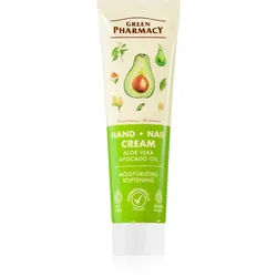 Green Pharmacy Aloe Hand Cream feuchtigkeitsspendende Creme für zarte Haut für Hände und Fingernägel 100 ml