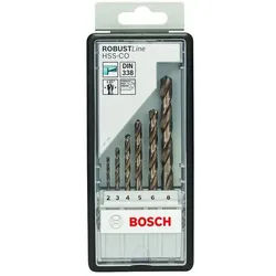 BOSCH 6-tlg. Metallbohrer-Set »HSS-Co Robust Line« silber