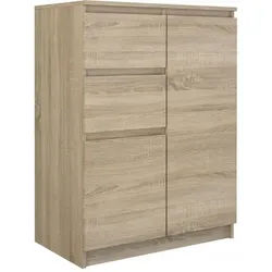 Raumhirsch Furniture Kommode Sideboard 70 cm breit (Maße 40 x 70 x 97 cm mit 2 Türen, 2 Schubladen), verschiedene Farben