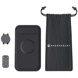 Shapeheart Scooter Bundle Magnetische Spiegel Smartphone Halterung, schwarz, Größe XL