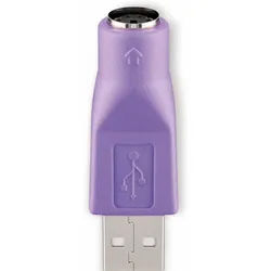 Goobay GOOBAY USB Adapter 68918, Typ A auf Mini-DIN 6, violett USB-Adapter