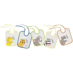 Playshoes Lätzchen 5er Pack Tiermotive 1 St