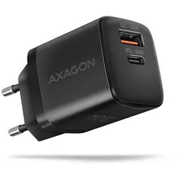AXAGON ACU-PQ30 Ladegerät QC3.0, 4.0/AFC/FCP/PPS/Apple+ PD USB-C, 30W - schwarz