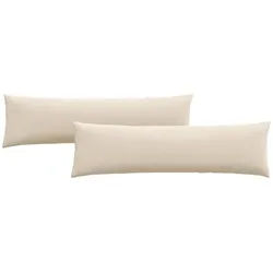 vidaXL Sitzauflage Sofakissen 2 Stück Beige 145 x 40 cm Stoff, (2 St) beige
