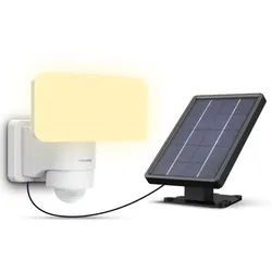 Philips Tylus ultraeffiziente Solar-Sicherheitsleuchte für den Außenbereich mit Sensor, 3000K warmweißes Licht, Weiß