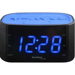 Radiowecker mit Senderspeicherung - WT 465 Schwarz Blau