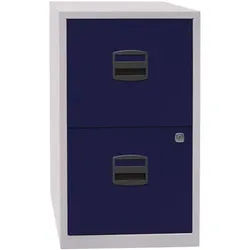 Bisley Home Hängeregistraturschrank »PFA« A4, einbahnig, 2 Schübe blau, 41.3x67.2x40 cm